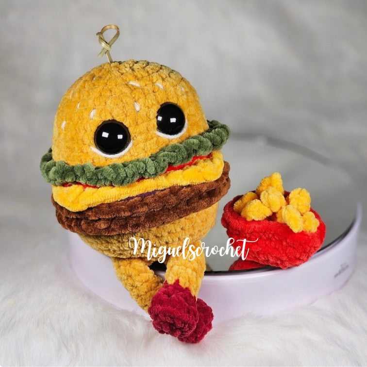 Burger Pal Crochet Pattern | PDF Download!